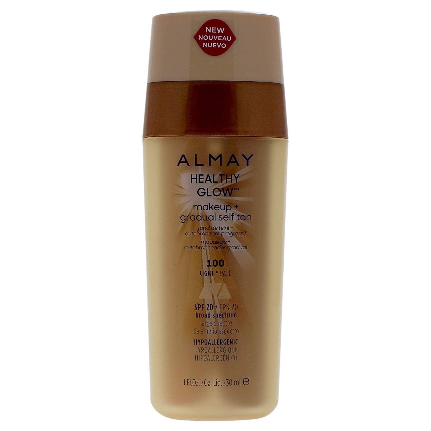 Almay Healthy Glow Makeup And Gradual Self Tan 100 Light Overstock