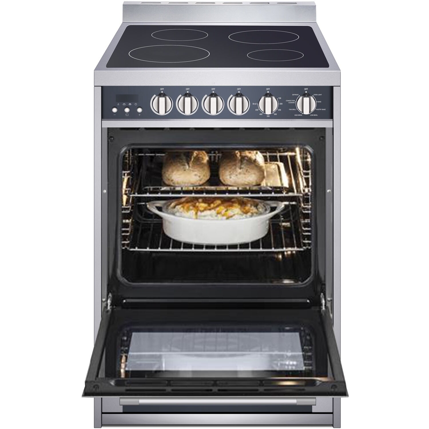 Shop Magic Chef 24 In Freestanding Electric Range With 2 2 Cu Ft