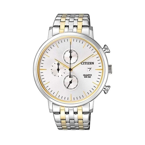 citizen quartz two tone watch