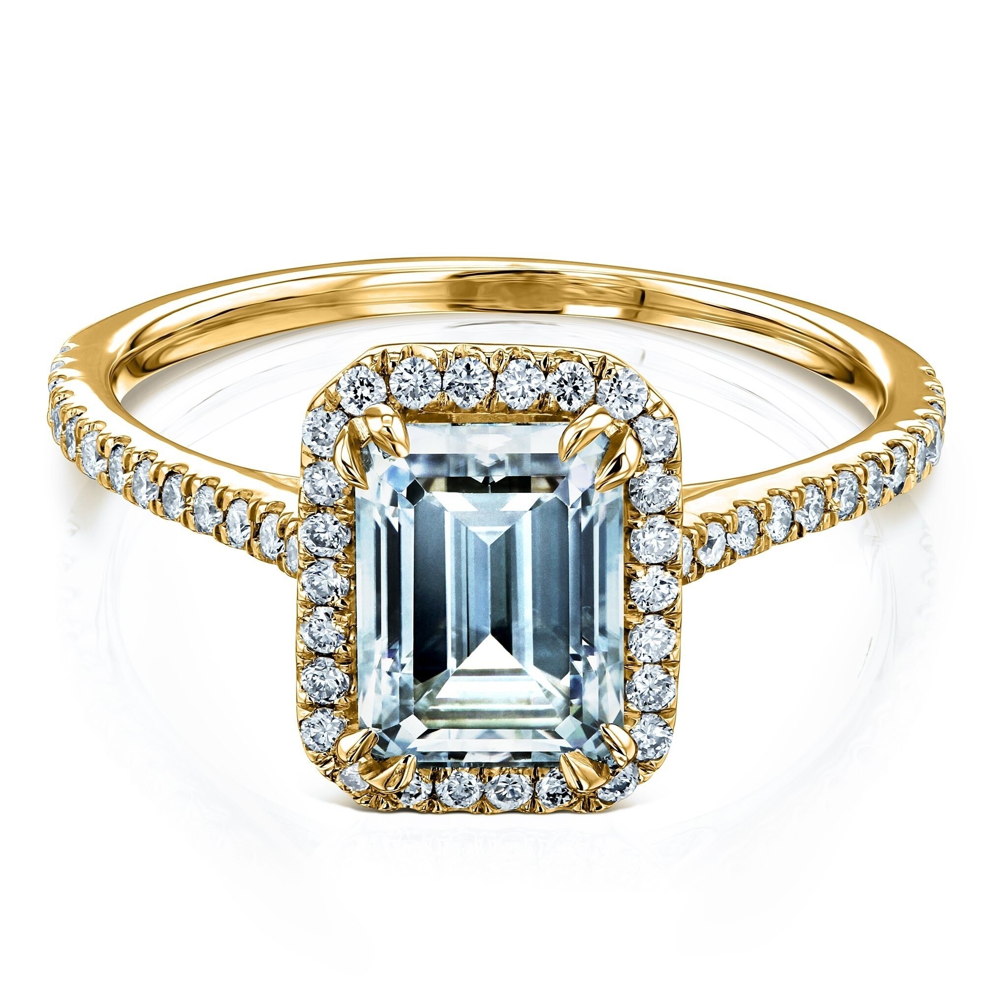 14k solide or blanc ajourée Elephant Ring