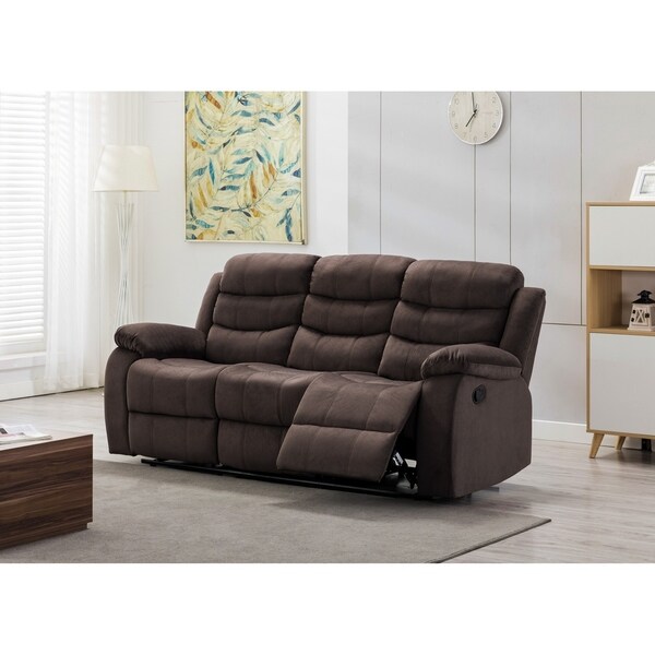 suede recliner sofa