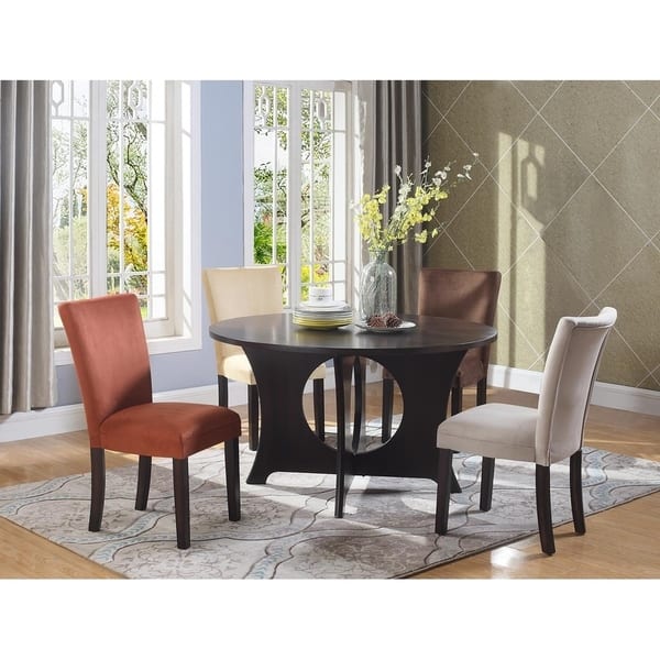 Shop Copper Grove Briceni Microfiber Parsons Dining Chairs Set Of
