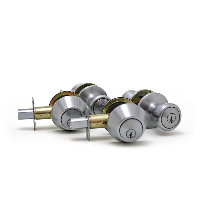 Atlas Satin Nickel Home Security Kit