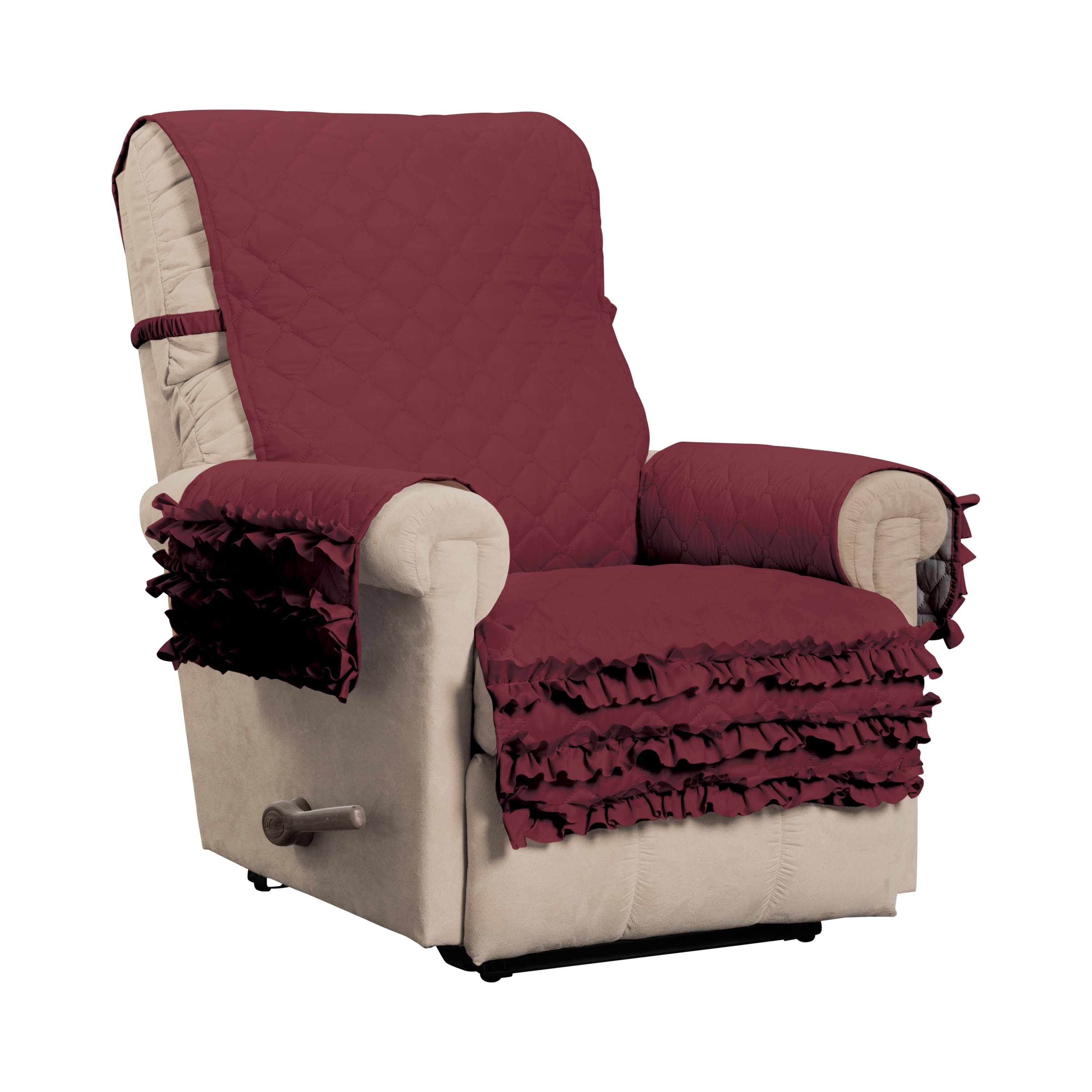 Claremont Ruffled Recliner Furniture Cover On Claremont Ruffled Recliner Furniture