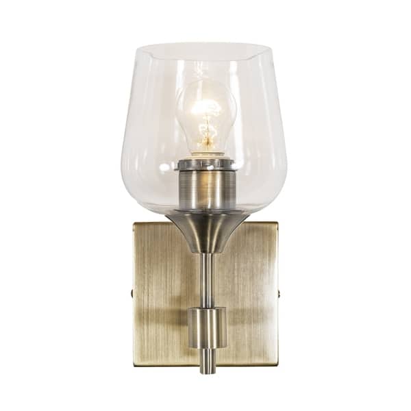 slide 1 of 6, Margaux 1-light Antique Brass Bath Light
