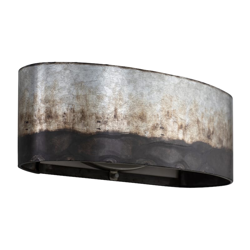 Cannery 2-light Ombre Galvanized Bath Light