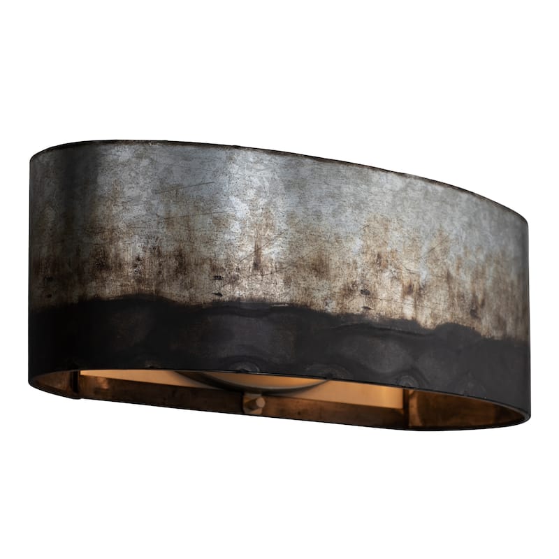 Cannery 2-light Ombre Galvanized Bath Light
