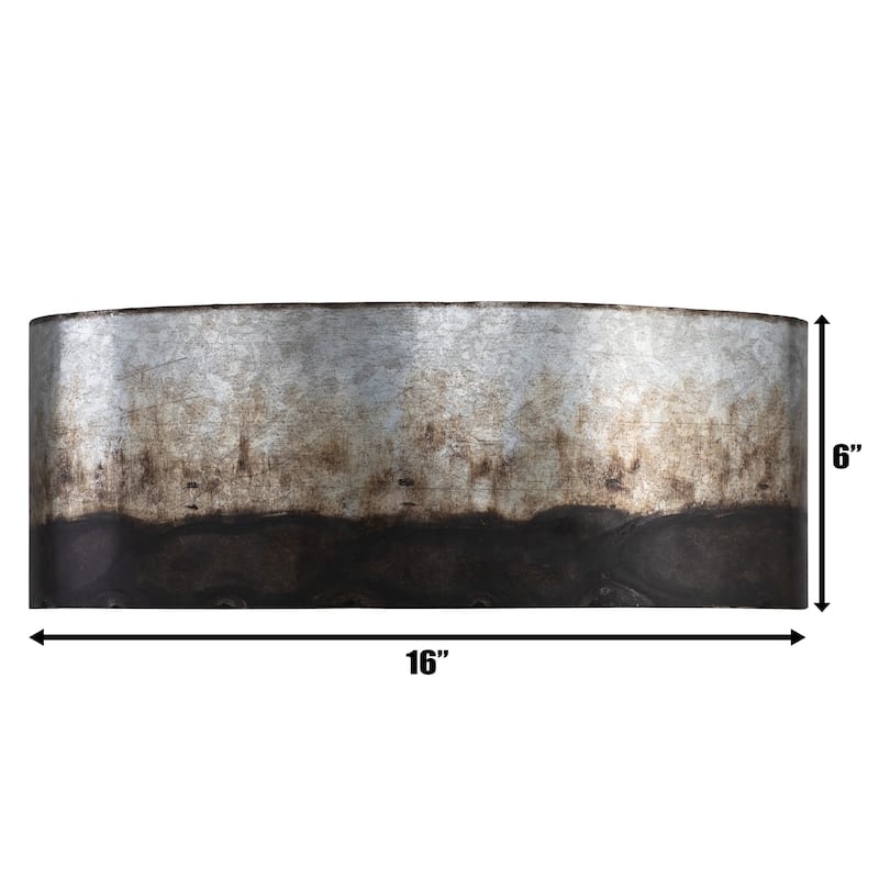 Cannery 2-light Ombre Galvanized Bath Light