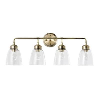 Helena 4-light Antique Brass Bath Light