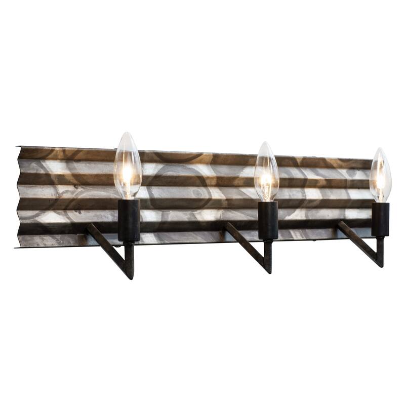 Flynne 3-light Ombre Galvanized Bath Light