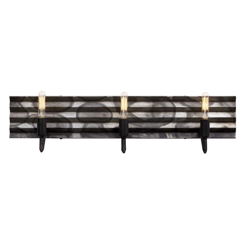 Flynne 3-light Ombre Galvanized Bath Light