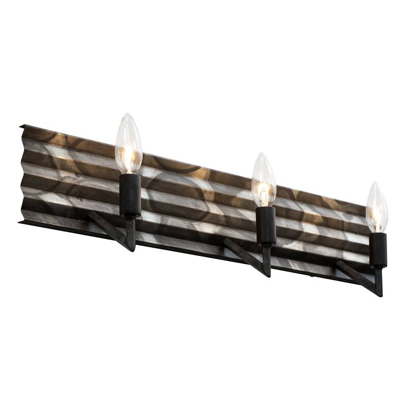 Flynne 3-light Ombre Galvanized Bath Light