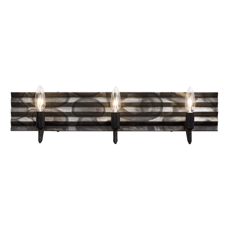 Flynne 3-light Ombre Galvanized Bath Light