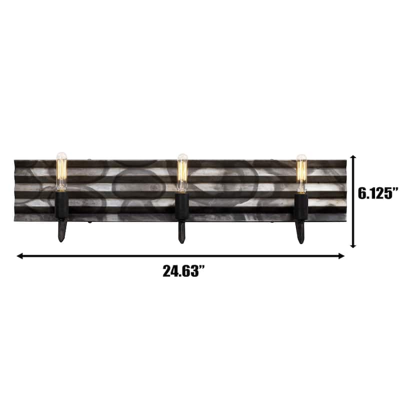 Flynne 3-light Ombre Galvanized Bath Light