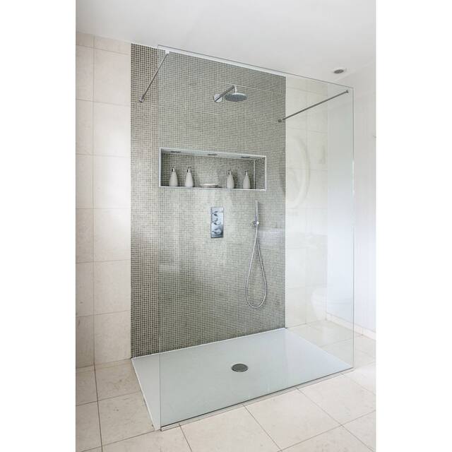Ready For Tile Waterproof Leak Proof 14" x 50" Square Bathroom Recessed Shower Niche - Flush Mount Installation