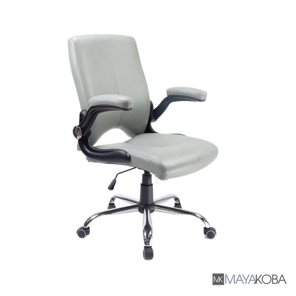 Shop Versa Stylish Swivel Office Chair Grey Desk Chair W