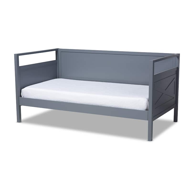 The Gray Barn Silver Fox Cottage Farmhouse Wood Daybed - Grey