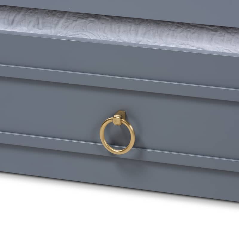 Mariana Classic and Traditional Wood Daybed with Trundle