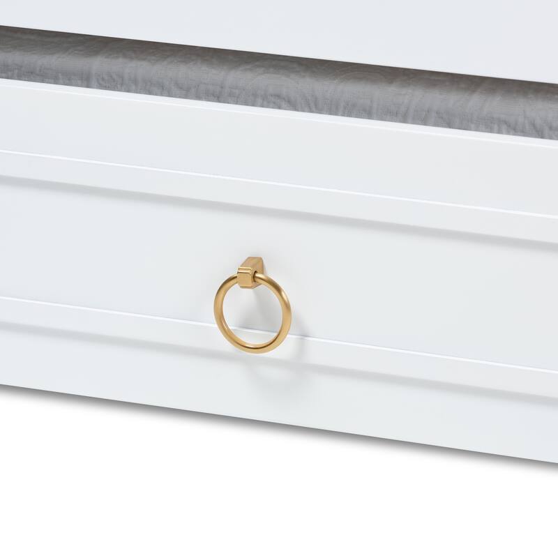 Mariana Classic and Traditional Wood Daybed with Trundle