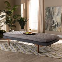 Marit Mid-Century Modern Upholstered Wood Daybed