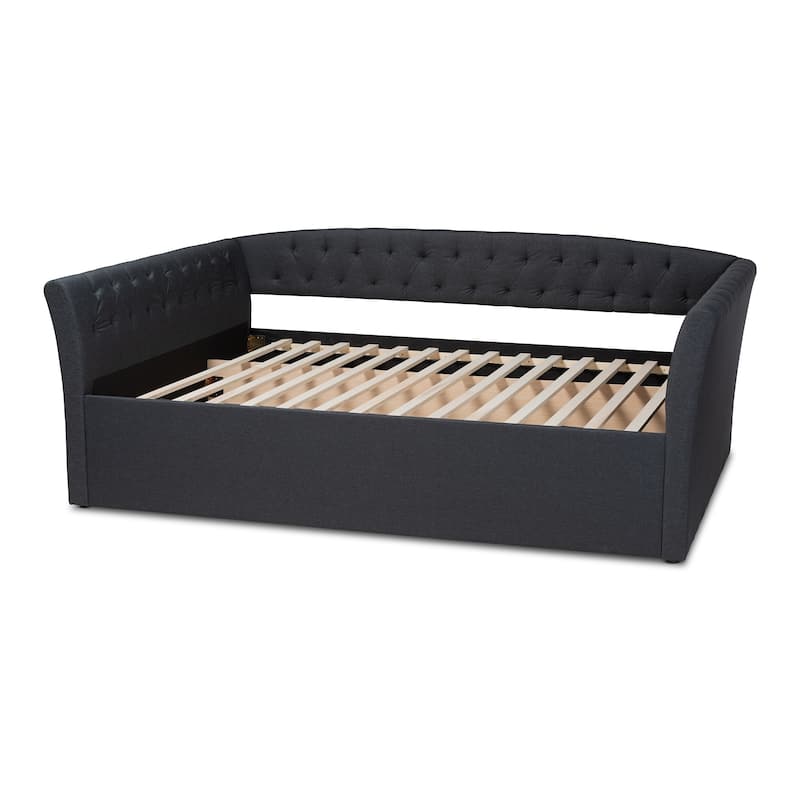 Copper Grove Zambezi Contemporary Tufted Daybed - Dark Grey - Queen
