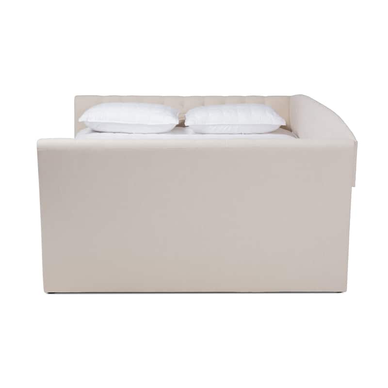 Copper Grove Zambezi Contemporary Tufted Daybed - Beige - Queen