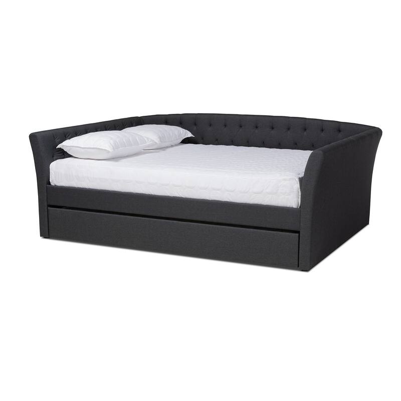 Copper Grove Costesti Modern Upholstered Daybed with Trundle