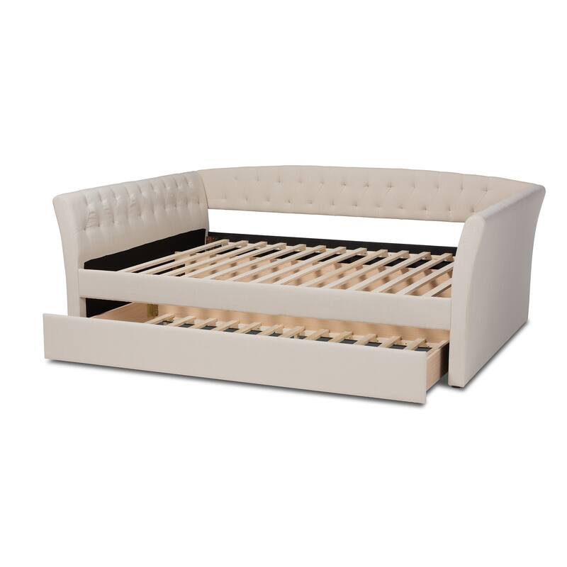 Copper Grove Costesti Modern Upholstered Daybed with Trundle