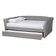 preview thumbnail 16 of 17, Copper Grove Costesti Modern Upholstered Daybed with Trundle