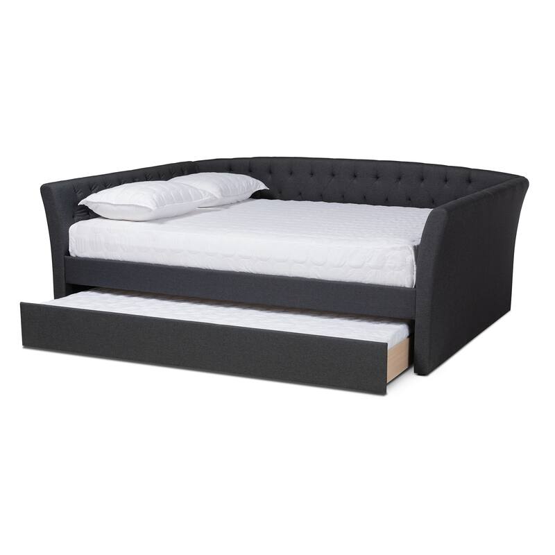 Copper Grove Costesti Modern Upholstered Daybed with Trundle