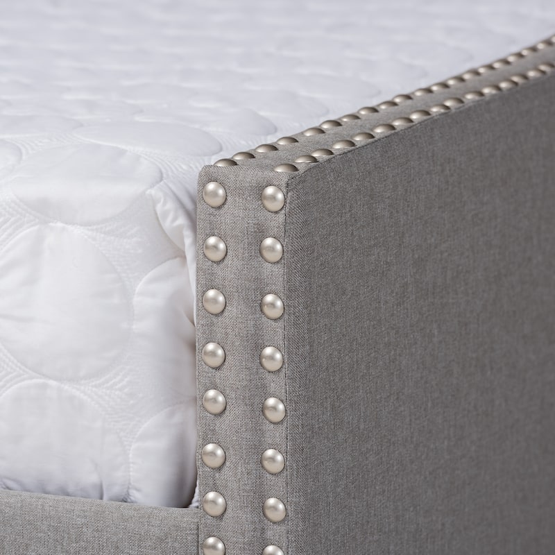 Haylie Modern and Contemporary Upholstered Daybed with Trundle