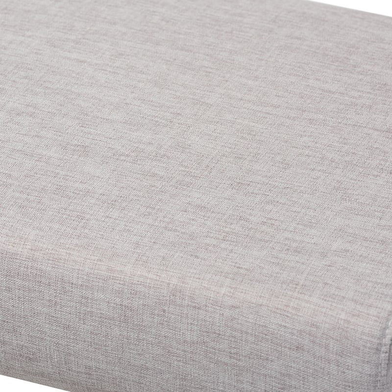 Carson Carrington Ullaberg Mid-century Modern Upholstered Boomerang Bench