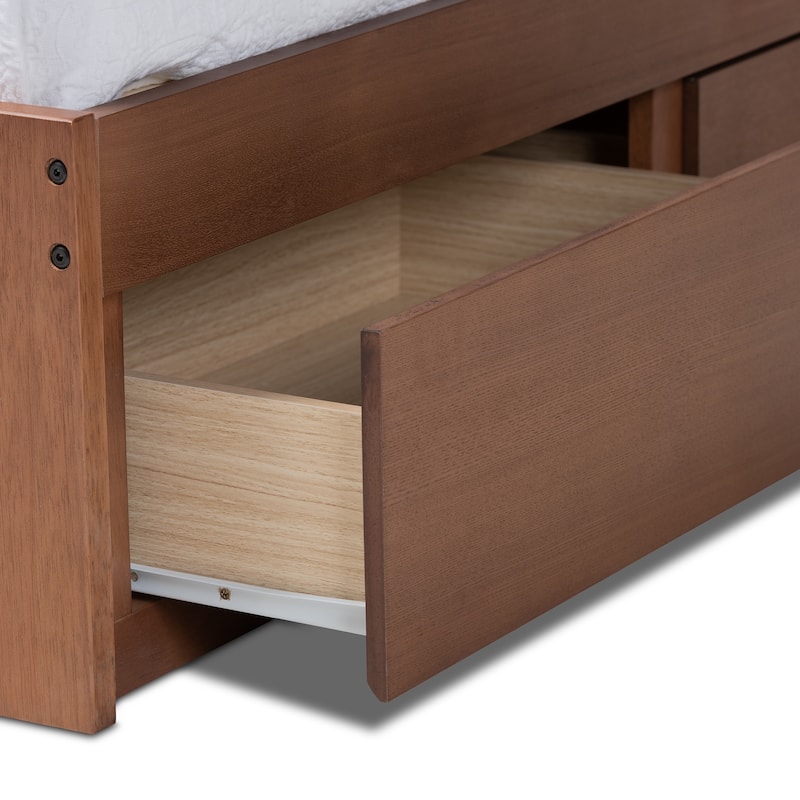 Wren Modern and Contemporary 3-Drawer Platform Storage Bed Frame