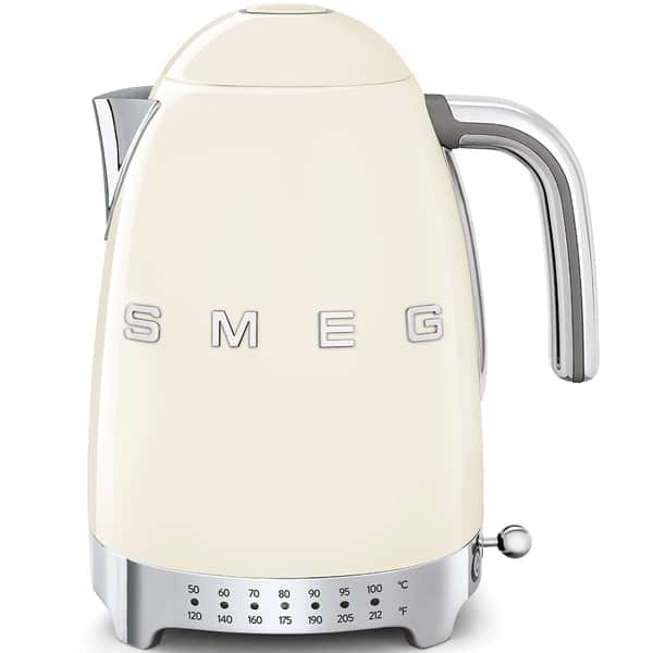 Smeg Cream Stainless Steel 50's Retro Variable Temperature Kettle