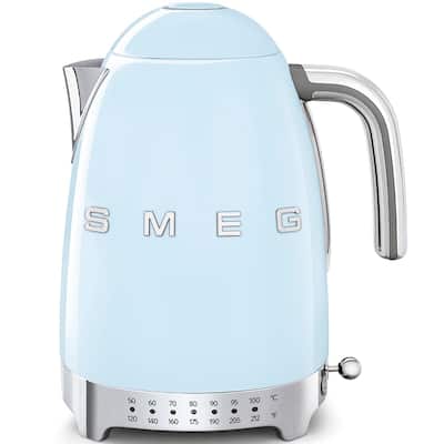 Smeg 50's Retro Style Aesthetic Variable Temperature Kettle Pastel Blue - N/A