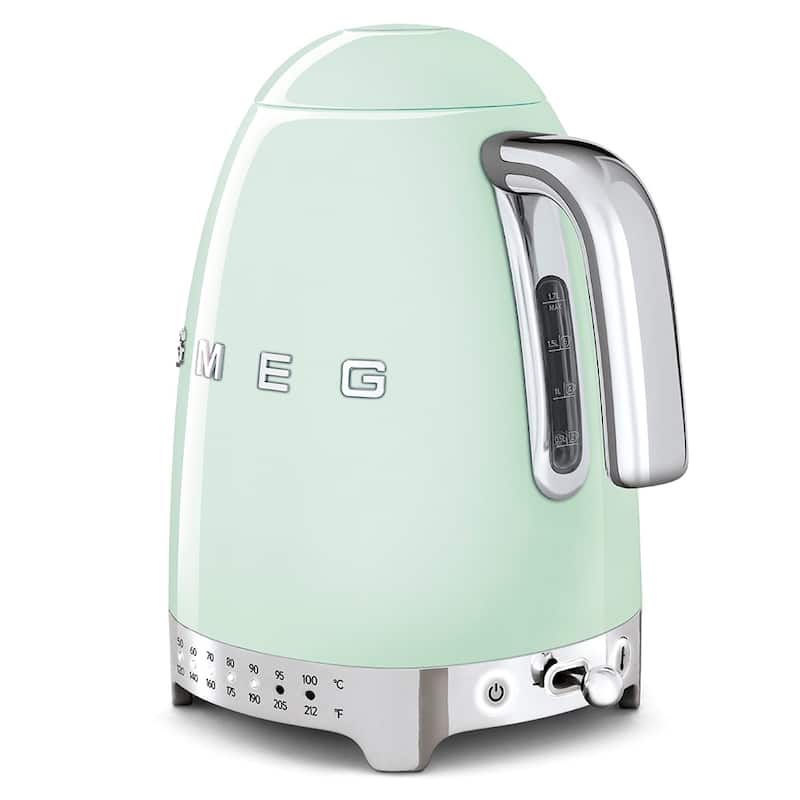 Smeg 50's Retro Style Aesthetic Variable Temperature Kettle Pastel Green - N/A