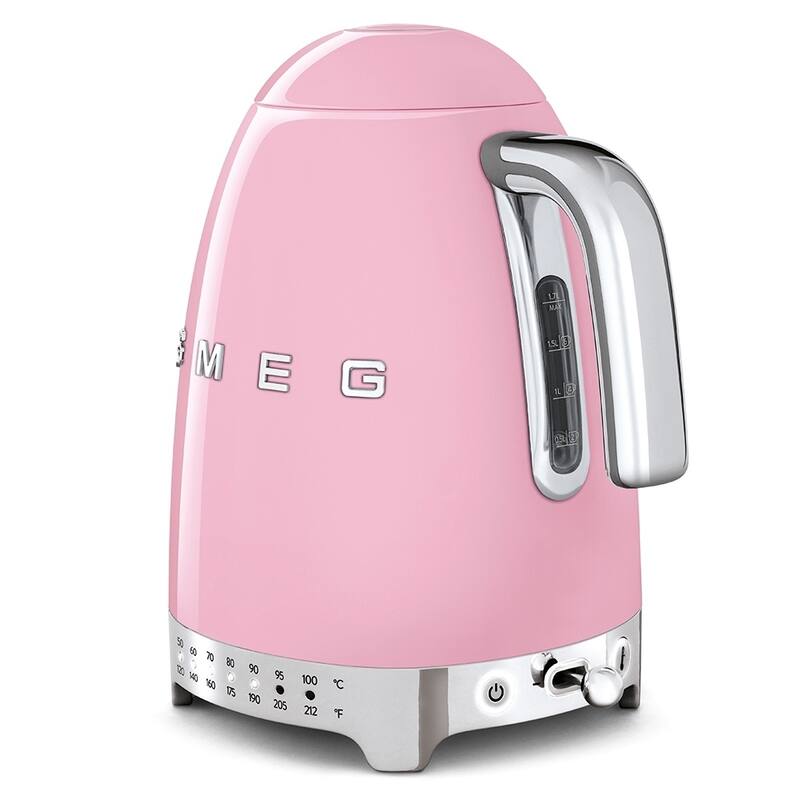 Smeg 50's Retro Style Aesthetic Variable Temperature Kettle Pink - N/A