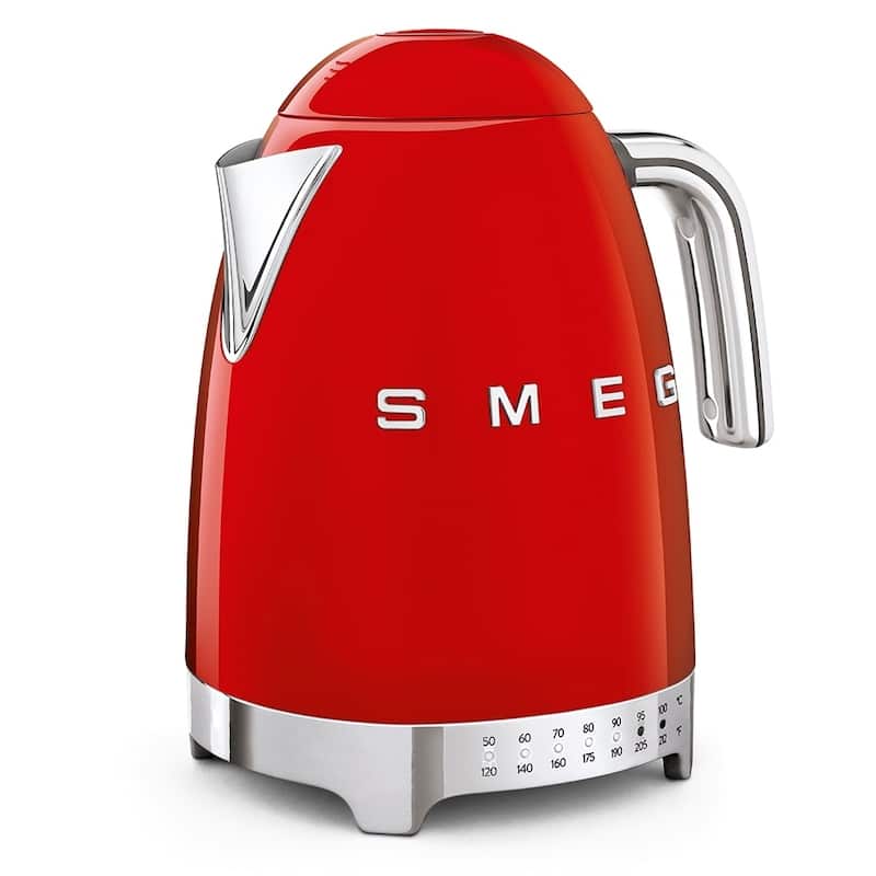 Smeg 50's Retro Style Aesthetic Variable Temperature Kettle Red