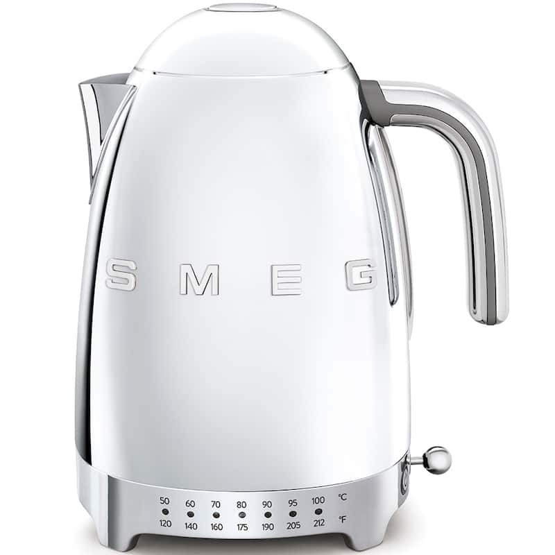 Smeg 50's Retro Style Aesthetic Variable Temperature Kettle Silver - N/A