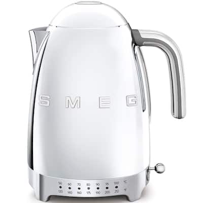 Smeg 50's Retro Style Aesthetic Variable Temperature Kettle Silver - N/A
