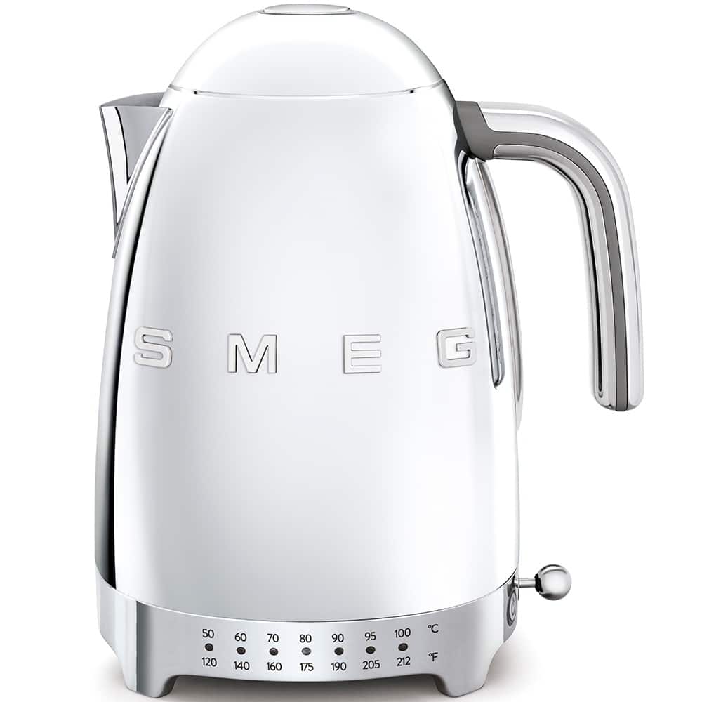 Smeg 50's Retro Style Aesthetic Variable Temperature Kettle Silver - N/A