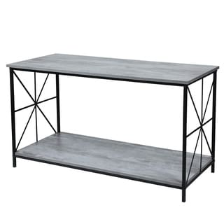 Shop Adeco Coffee Table Accent Metal Frame 24 Inches Height Overstock 28745995