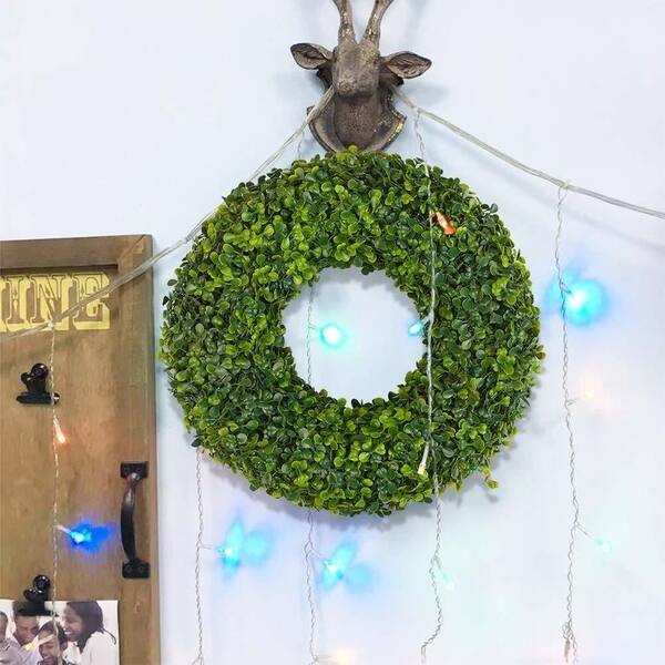 Shop Enova Home 17 Natural Garlands Front Door Artificial Boxwood