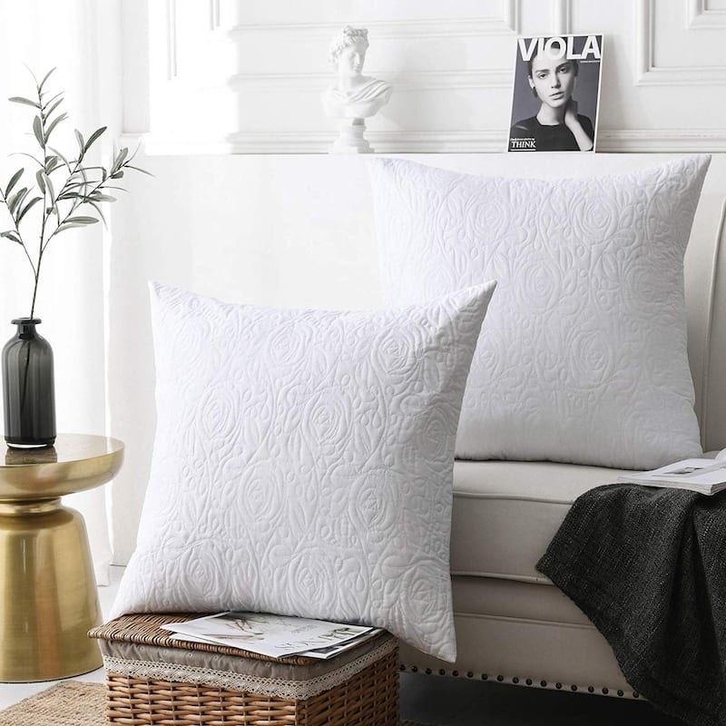 The Gray Barn 2 Pack Euro Sham Covers Euro sham 26x26 - White - 26*26