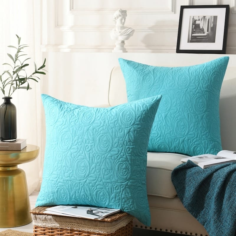 The Gray Barn 2 Pack Euro Sham Covers Euro sham 26x26 - Teal - 26*26