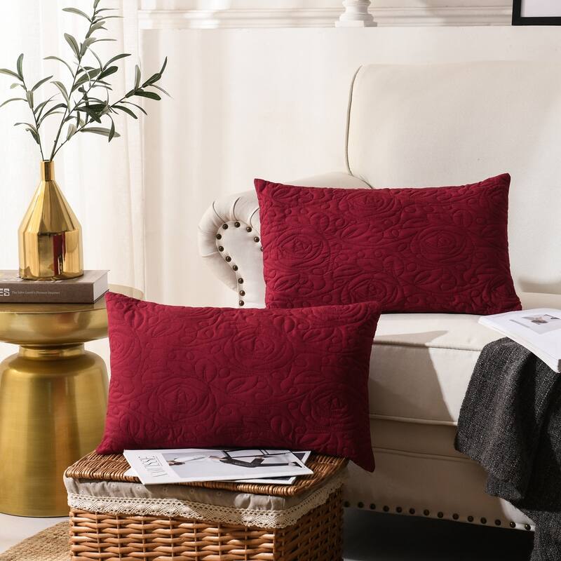 The Gray Barn 2 Pack Euro Sham Covers Euro sham 26x26 - Red - 12*20