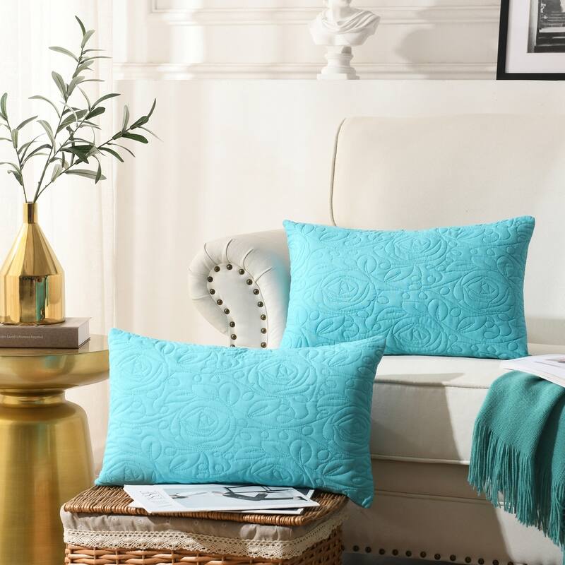 The Gray Barn 2 Pack Euro Sham Covers Euro sham 26x26 - Teal - 12*20