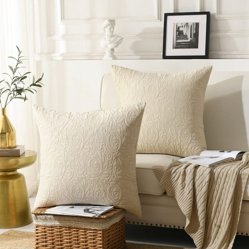 The Gray Barn 2 Pack Euro Sham Covers Euro sham 26x26 - Beige - 24*24