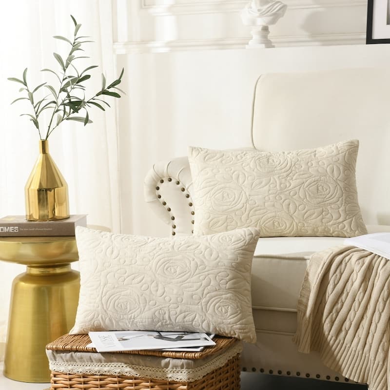 The Gray Barn 2 Pack Euro Sham Covers Euro sham 26x26 - Beige - 12*20