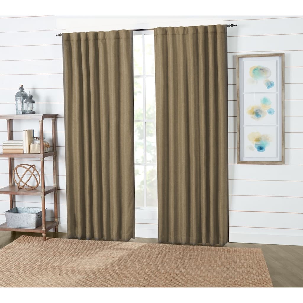 Mika Pocket Rod Room Darkening Drapery Panel - Pair - 54" x 63"